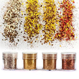 4 Mermaid Scale Aurora Glitter Bling for Jewelry Making Uv Resin
