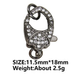 CZ Micro Pave Hook Lobster Clasp DIY Jewelry Findings