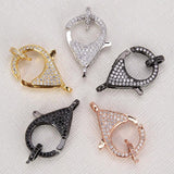 CZ Micro Pave Hook Lobster Clasp DIY Jewelry Findings