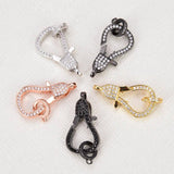 CZ Micro Pave Hook Lobster Clasp DIY Jewelry Findings