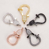 CZ Micro Pave Hook Lobster Clasp DIY Jewelry Findings