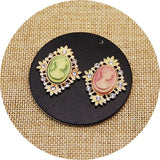 10pcs Rhinestone Button 26*34mm for Craft Sewing DIY Clothing Decor