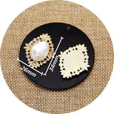10pcs Rhinestone Button 26*34mm for Craft Sewing DIY Clothing Decor