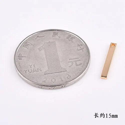 Brass Plating Strip Pendant for DIY Jewelry Earrings