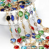 6mm Crystal Beaded Chain Glass Beads KC Necklace & Earrings