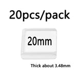 Transparent Flat Square Glass Cabochons for DIY Jewelry Making