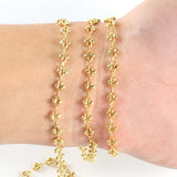Stainless Steel Moon Star Cube Beads Chain DIY Jewelry Making