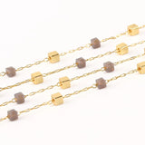 Stainless Steel Moon Star Cube Beads Chain DIY Jewelry Making
