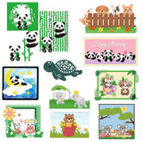 Panda Bamboo Metal Cutting Dies for Scrapbook Wedding Cards