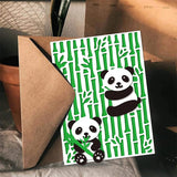 Panda Bamboo Metal Cutting Dies for Scrapbook Wedding Cards