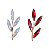 10 PCS Crystal Rhinestone Branch Leaves DIY Jewelry Making