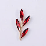 10 PCS Crystal Rhinestone Branch Leaves DIY Jewelry Making
