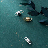 925 Sterling Silver Oval Magnet Clasp for Jewelry Making