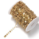 1m Stainless Steel Round Sequins Chain Necklace DIY