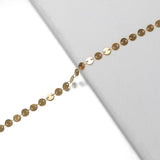 1m Stainless Steel Round Sequins Chain Necklace DIY
