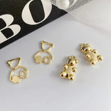 10pcs Cartoon Bear Pendant Charms for Jewelry Making