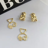 10pcs Cartoon Bear Pendant Charms for Jewelry Making