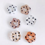 Clear Plum Flower Bead Pendant for Jewelry Making 10pcs