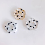 Clear Plum Flower Bead Pendant for Jewelry Making 10pcs