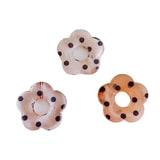 Clear Plum Flower Bead Pendant for Jewelry Making 10pcs