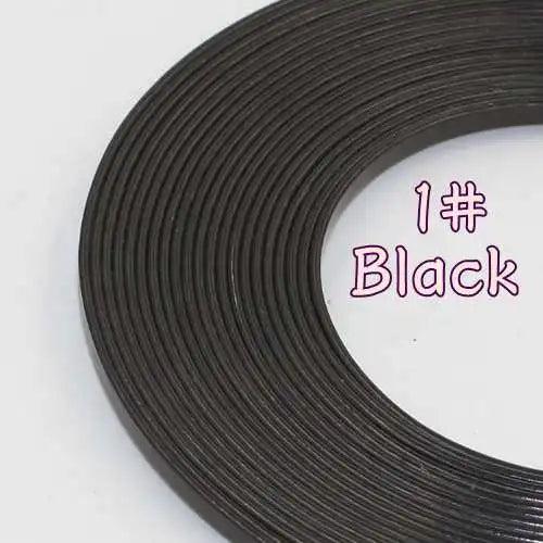 5m 3mmX1mm Flat Oxidation Aluminum Wire for DIY Jewelry Crafts Modeling