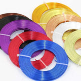 5m 3mmX1mm Flat Oxidation Aluminum Wire for DIY Jewelry Crafts Modeling