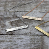 20Pcs Stainless Steel Stamping Bar Blanks Name Plate Rectangle Charms