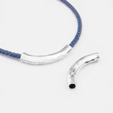 3Pcs Tibetan Silver/Bronze Long Bar Tube Slide Spacer For Leather Necklace