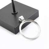 10pcs Round Hollow Bezel Pendant Base Setting for DIY Jewelry Making