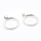 10pcs Round Hollow Bezel Pendant Base Setting for DIY Jewelry Making