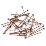 Antique Copper Head Pins 21mm 1000PCs