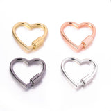 Alloy Fastener Screw Clasps Heart Lock Hook For Women DIY Jewelry