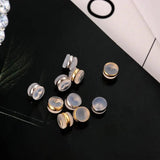 Copper Plated Rubber Earring Back Silicone Round Ear Plug Caps