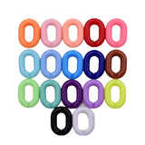 100Pcs Acrylic U-Shaped Candy Colors Chain for DIY Jewelry Making