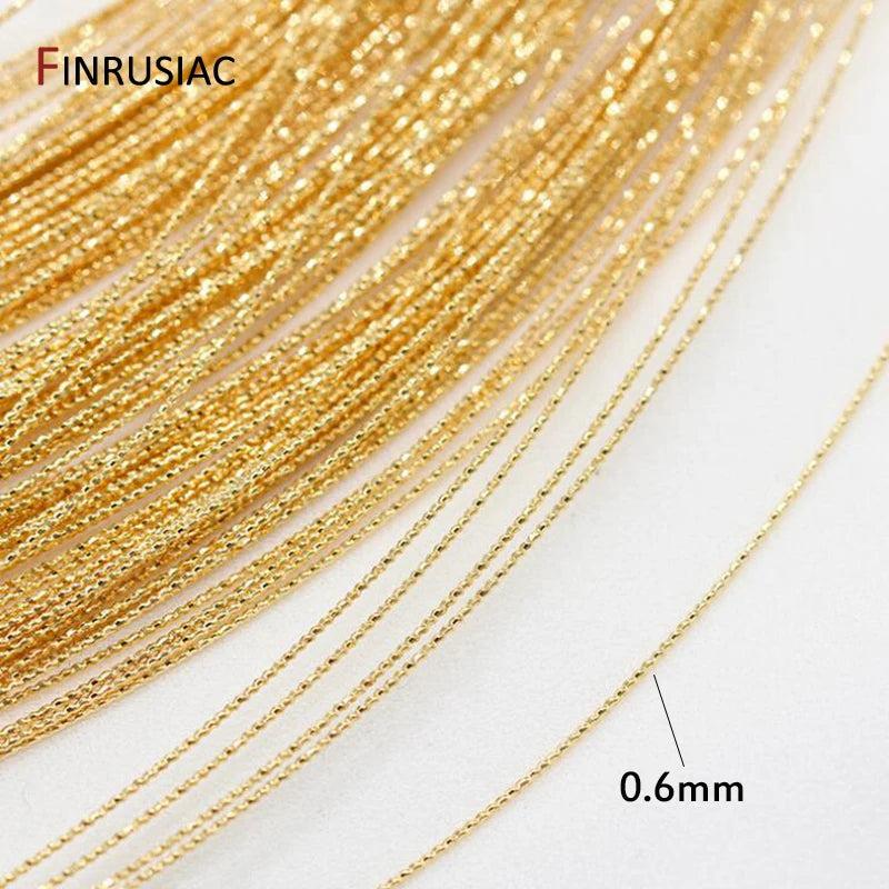 14K Plated 0.6mm Copper Wire DIY Jewelry Making Material