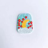 Acrylic Resin Patterns Eardrops Pendant Components Necklace Charms 8pcs