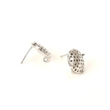 6pcs 15mm Copper Plated Disc Shower Head Earrings DIY Semi-Finished Parts