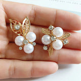 10Pcs Pearl Rhinestone Cabochons Jewelry Making DIY Bows Hair Accessories