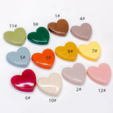 Heart Shape Resin Pendant Earring Accessories DIY 10pcs