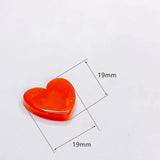 Heart Shape Resin Pendant Earring Accessories DIY 10pcs