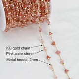 1m Irregular Stone Crystal Glass Chain for DIY Jewelry Making