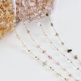 1m Irregular Stone Crystal Glass Chain for DIY Jewelry Making