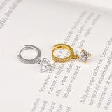 14k Plated Zircon Hoop Earring Hooks for DIY Jewelry Making