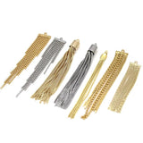 24K Brass Ball Bead Snake Chains Tassel Earring Charms Pendants
