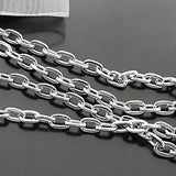 2m Stainless Steel Plated Iron High Flat O-Chains & Dog Chains