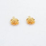 6PCS 14K Gold Plated Daisy Flower Charms Pendants DIY Jewelry Finding