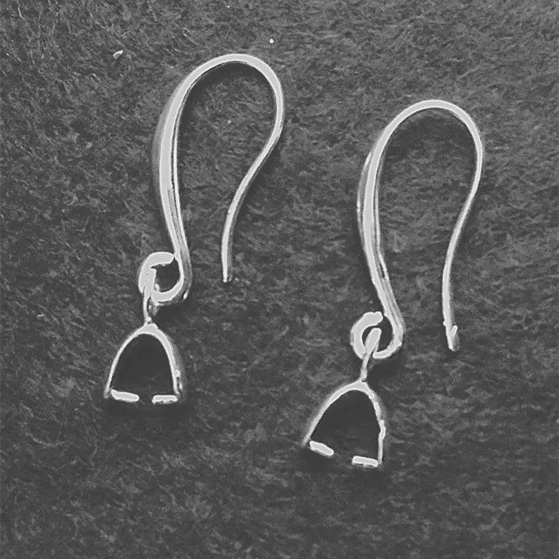 925 Sterling Silver Earring Hooks 9*25MM - DIY Jewelry Accessories