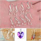 925 Sterling Silver Earring Hooks 9*25MM - DIY Jewelry Accessories