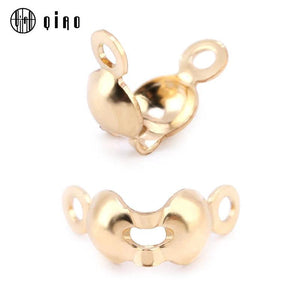 14K Filled Thread Clip Buckles for DIY Jewelry Making