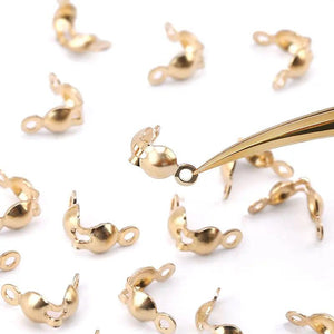 14K Filled Thread Clip Buckles for DIY Jewelry Making